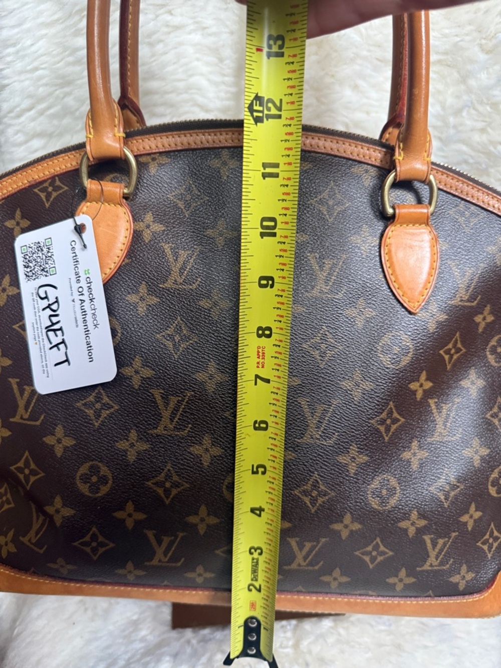 Louis Vuitton Brown Monogram Canvas Lock It Satchel Beautiful Trim - Picture 9 of 9